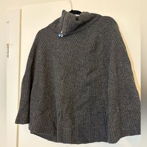 Gap. Gray wool poncho